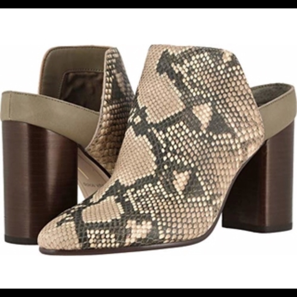 Dolce Vita Snakeprint Mules
